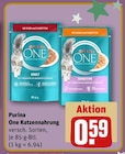 Katzennahrung von Purina One im aktuellen REWE Prospekt