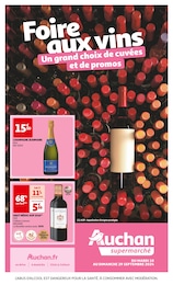 Catalogue Auchan Supermarché "Foire aux vins" à Chaulnes et alentours, 4 pages, 10/09/2024 - 29/09/2024