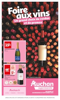 Prospectus Auchan Supermarché de la semaine "Foire aux vins" avec 1 pages, valide du 10/09/2024 au 29/09/2024 pour Antibes et alentours