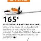 Promo Taille-haies à batterie HSA 50 NU à 165,00 € dans le catalogue Rural Master à Le Soler