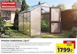 Premium-Gewächshaus Typ II Angebote von Mr. Gardener bei Hagebaumarkt Aalen für 319,00 €