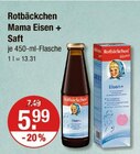 Mama Eisen + Saft von Rotbäckchen im aktuellen V-Markt Prospekt für 5,99 €