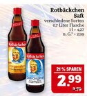 Saft Angebote von Rotbäckchen bei Marktkauf Hof für 2,99 €