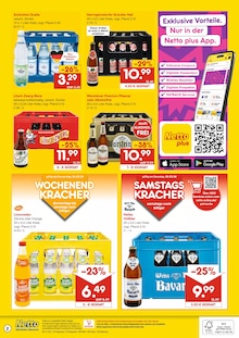 Wasser im Netto Marken-Discount Prospekt "DER ORT, AN DEM DU IMMER AUSGEZEICHNETE PREISE FINDEST." mit 2 Seiten (Regensburg)