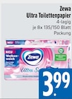 Ultra Toilettenpapier im E xpress Prospekt Ultra Toilettenpapier von Zewa im aktuellen E xpress Prospekt für 3,99 €