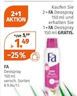 Deospray von Fa im aktuellen Müller Prospekt