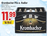 Aktuelle Krombacher Angebote bei Trinkgut in Willich Aktuelles Pils o. Radler Angebot bei Trinkgut in Willich ab 11,99 €