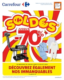 Prospectus Carrefour à Fontainebleau, "SOLDES", 22 pages, 26/06/2024 - 15/07/2024