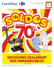 Prospectus Carrefour à Illzach, "SOLDES", 22 pages de promos valables du 26/06/2024 au 15/07/2024