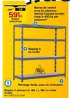 Castorama Lormont - Promo Étagère métal et bois Promo Étagère métal et bois à 59,90 € dans le catalogue Castorama à Lormont