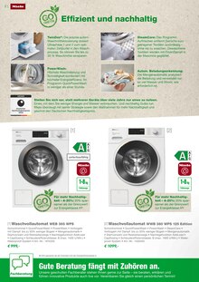 Waschmaschine im aktuellen EP: Prospekt (Albstadt) Waschmaschine im EP: Prospekt "MIELE - Hausgeräte, effizient und langlebig!" mit 12 Seiten (Albstadt)