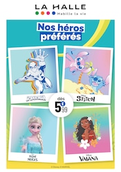 Prospectus La Halle "Nos héros préférés" en cours à Antibes, Page 1 Catalogue La Halle en cours à Antibes, "Nos héros préférés", Page 1