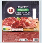 Assiette Italienne Jambon Sec Bresaola Coppa - U en promo chez Super U Besançon à 4,56 €