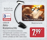 Akku-Klemmleuchte von CASALUX im aktuellen ALDI Nord Prospekt