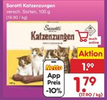 Katzenzungen von Sarotti für 1,79 € bei Netto Marken-Discount im Angebot Katzenzungen von Sarotti im aktuellen Netto Marken-Discount Prospekt