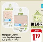 Lyoner oder Paprika-Lyoner Angebote von Hofglück bei E center Bensheim für 1,19 €