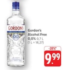 Alcohol Free 0,0% Angebote von Gordon's bei E center Filderstadt für 9,99 €