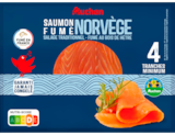 SAUMON FUMÉ DE NORVÈGE AUCHAN - AUCHAN en promo chez Auchan Hypermarché Tourcoing à 5,79 €