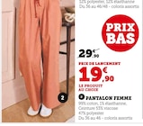 Pantalon femme dans le catalogue Hyper U