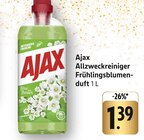 Allzweckreiniger Frühlingsblumenduft Angebote von Ajax bei E center Bad Kreuznach für 1,39 €
