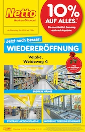 Der aktuelle Netto Marken-Discount Prospekt Wiedereröffnung - 10% auf ALLES