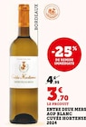 Promo Entre deux mers AOP blanc à 3,70 € dans le catalogue Super U à Mandeure