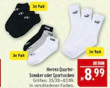 Herren Quarter-Sneaker Socken im Angebot bei Marktkauf in Erlangen Herren Quarter-Sneaker Socken Angebote von Puma bei Marktkauf Erlangen für 8,99 €