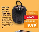 BT-Lautsprecher »BTV-130« im Angebot bei Kaufland in Bornheim BT-Lautsprecher »BTV-130« Angebote von DENVER bei Kaufland Bornheim für 9,99 €
