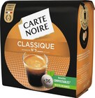 Dosettes café Classique Intensité n° 5 - CARTE NOIRE en promo chez Géant Casino Ajaccio à 3,05 €