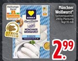 Münchner Weißwurst Angebote von Edeka bei EDEKA Heidenheim für 2,99 €