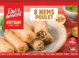 8 Nems au Poulet Surgelés - DELI'S WORLD en promo chez Intermarché Schiltigheim à 1,59 €