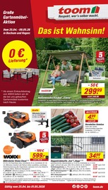 Aktueller toom Baumarkt Prospekt mit Gemüse, "Respekt, wer's selber macht.", Seite 1