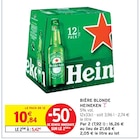 Bière blonde - Heineken en promo chez Intermarché Alès à 5,42 €