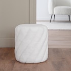 Pouf bouclettes torsade creme en promo chez B&M Saint-Étienne à 19,95 €