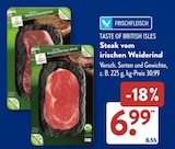 Steak vom irischen Weiderind von  im aktuellen ALDI SÜD Prospekt für 6,99 €