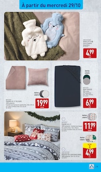 Promotion Literie dans le prospectus Aldi, valable du 28/10/2025 au 03/11/2025 Promo Literie dans le catalogue Aldi du moment à la page 35