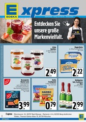 Aktueller E xpress Discounter Prospekt in Pöcking und Umgebung, "Entdecken Sie unsere große Markenvielfalt." mit 4 Seiten, 03.03.2025 - 08.03.2025