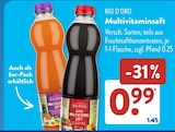 Multivitaminsaft im ALDI SÜD Prospekt Multivitaminsaft von RIO D'ORO im aktuellen ALDI SÜD Prospekt für 0,99 €