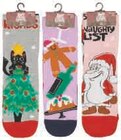 Lot de 2 paires de chaussettes de Noël femme en promo chez Super U Lot de 2 paires de chaussettes de Noël femme dans le catalogue Super U