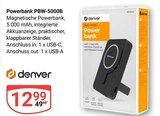 Powerbank PBW-5000B Angebote von denver bei GLOBUS Bad Homburg für 12,99 €