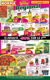 Prospectus Discount Alimentaire de Norma à Entrange: "Votre Discounter Régional", 12 pages, 22/05/2024 - 28/05/2024