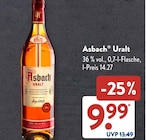 Uralt von Asbach im aktuellen ALDI SÜD Prospekt für 9,99 €