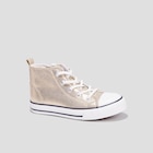 Tennis montantes en toile bout renforcé jaune or fille dans le catalogue La Halle