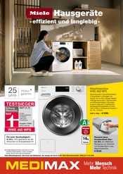 Aktueller MEDIMAX Elektromärkte Prospekt in Wachau und Umgebung, "Miele Hausgeräte - effizient und langlebig -" mit 18 Seiten, 01.05.2026 - 31.05.2026