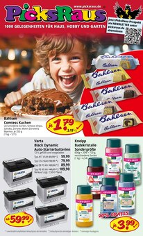 Autobatterie im Picks-Raus Prospekt "1000 GELEGENHEITEN FÜR HAUS, HOBBY UND GARTEN" mit 8 Seiten (Offenbach (Main))