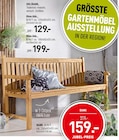 Aktuelle Gartensitzmöbel Angebote bei Möbel Wallach in Hannover Aktuelles HOLZBANK Angebot bei Möbel Wallach in Hannover ab 129,00 €