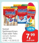 Spülmaschinen Caps oder Tabs von Somat für 7,99 € bei budni im Angebot Spülmaschinen Caps oder Tabs von Somat im aktuellen budni Prospekt