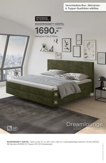 Bett im aktuellen Kabs Prospekt (Bremen) Bett im Kabs Prospekt "45% AUF ALLES" mit 53 Seiten (Bremen)
