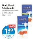 Classic Schokolade im V-Markt Prospekt Classic Schokolade von Lindt im aktuellen V-Markt Prospekt für 1,49 €