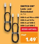 Lade- und Datenkabel Angebote von SWITCH ON bei Kaufland Eberswalde für 1,49 €